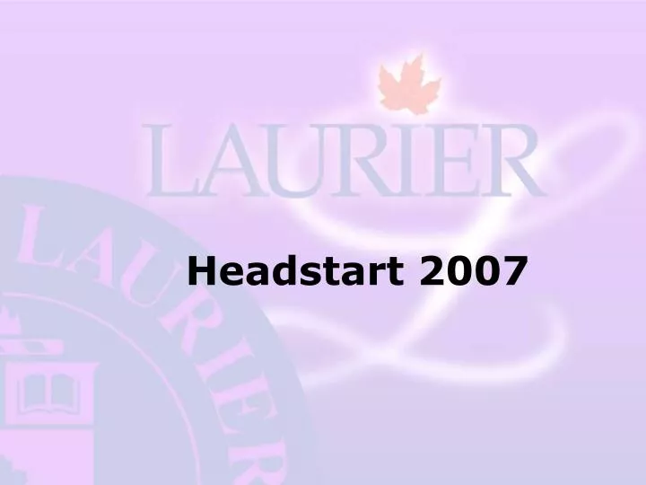 headstart 2007