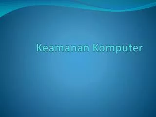 keamanan komputer