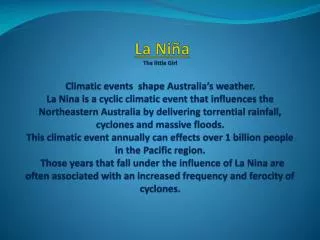What is a Tropical Cyclone?