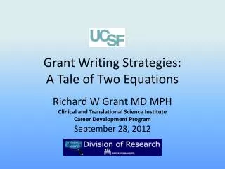 Grant Writing Strategies: A Tale of Two Equations
