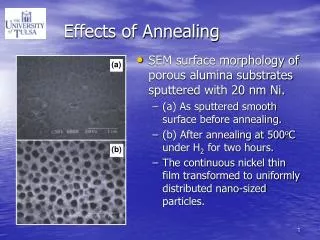 Effects of Annealing
