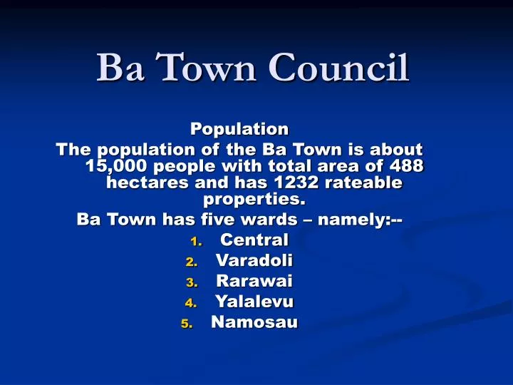 ba town council