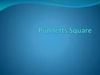 Punnetts Square
