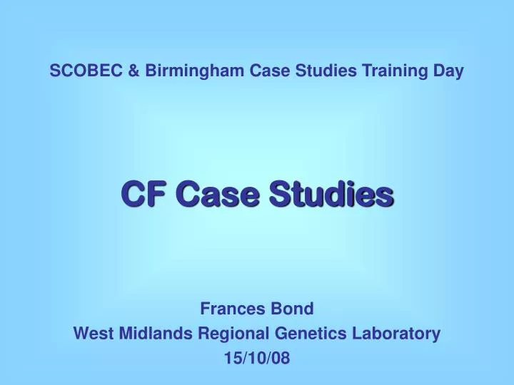 cf case studies