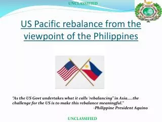 US Pacific rebalance from the viewpoint of the Philippines