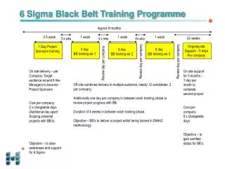 6 Sigma Black Belt Training Programme