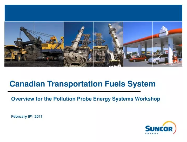 canadian transportation fuels system