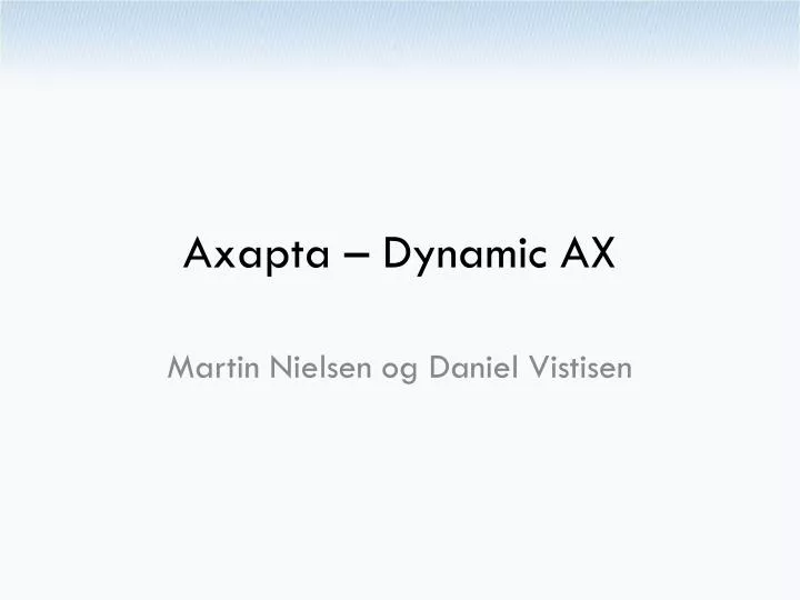 axapta dynamic ax