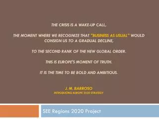 SEE Regions 2020 Project