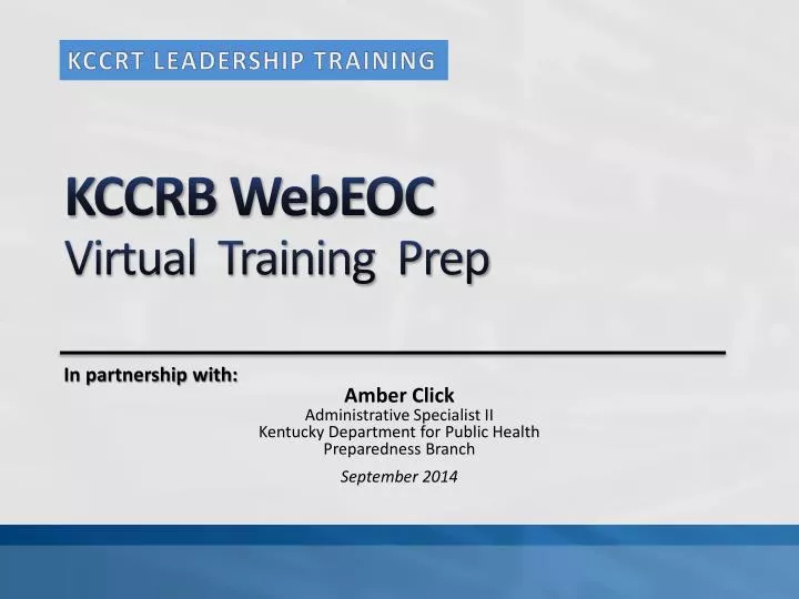 kccrb webeoc virtual training prep