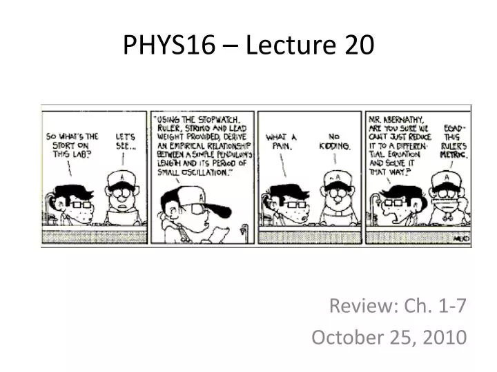 phys16 lecture 20