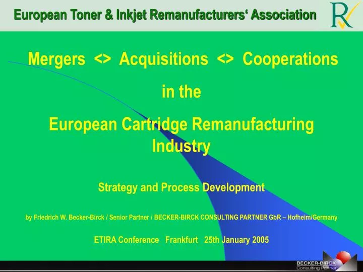 european toner inkjet remanufacturers association
