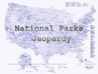 National Parks Jeopardy