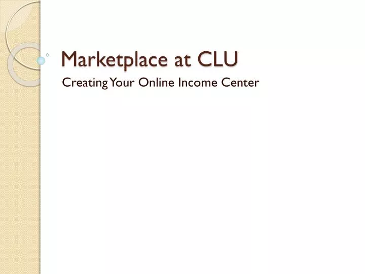 marketplace at clu
