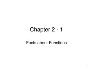 Chapter 2 - 1