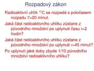 rozpadov z kon