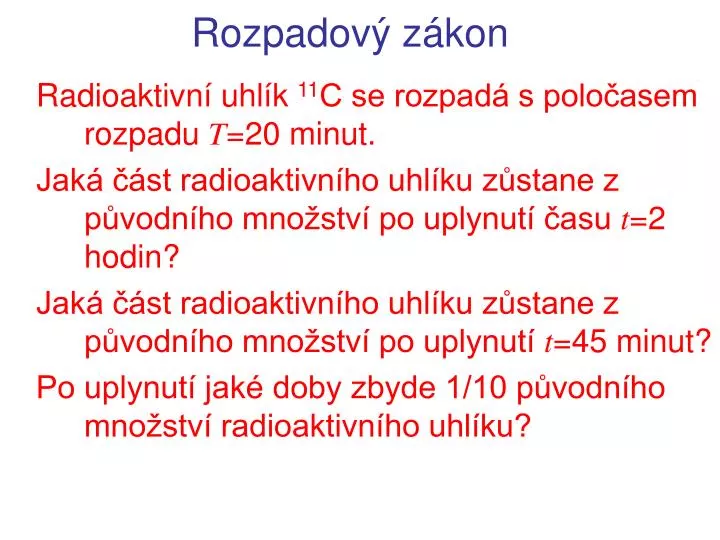 rozpadov z kon