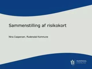 sammenstilling af risikokort
