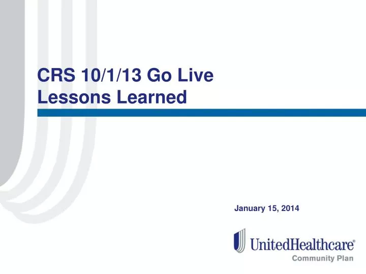 crs 10 1 13 go live lessons learned