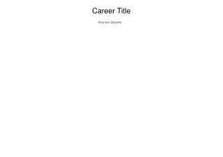 Career Title