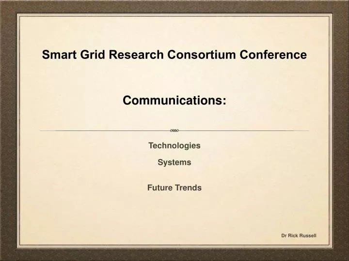 smart grid research consortium conference