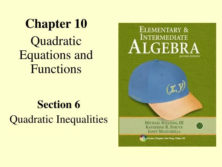 chapter 10 quadratic equations and functions