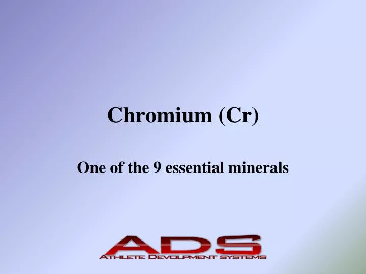 chromium cr
