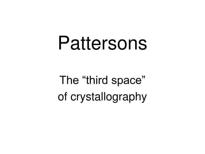 pattersons