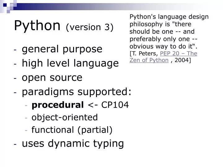 python version 3