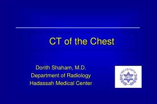 CT of the Chest
