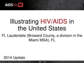 Illustrating HIV/AIDS in the United States