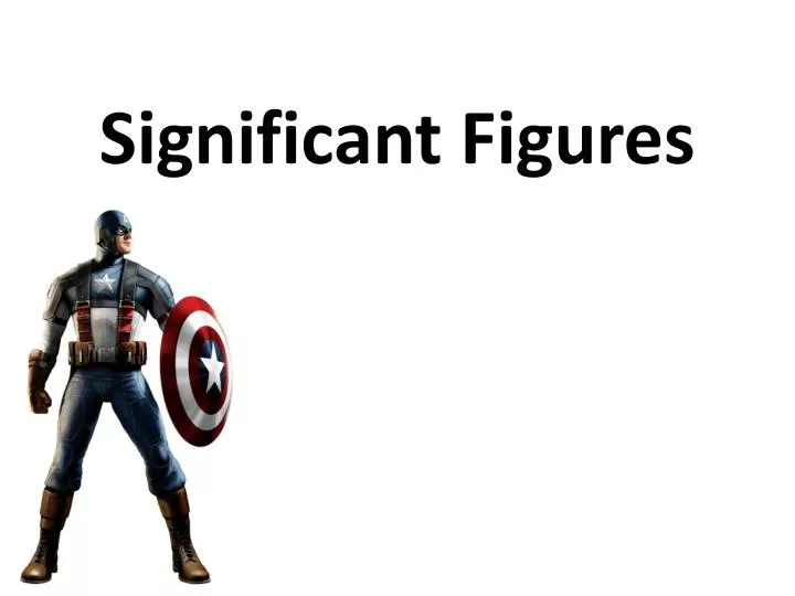 significant figures