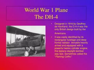 World War 1 Plane The DH-4