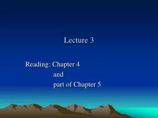 Lecture 3