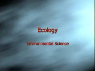 Ecology