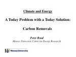 Exploring Today's Solutions for Climate Change: The Role of Carbon Removals - slide 1