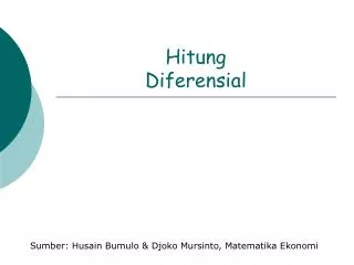 hitung diferensial