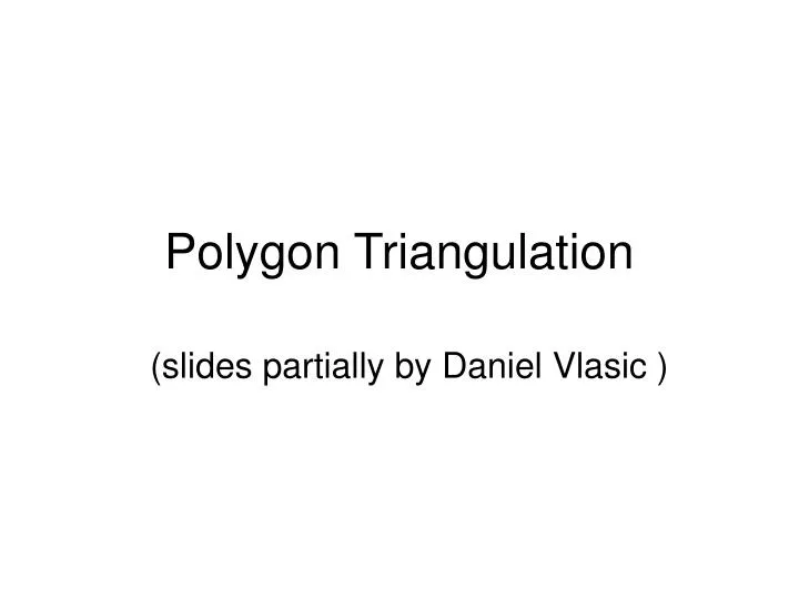 polygon triangulation