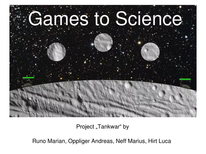games to science