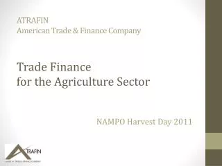 ATRAFIN American Trade &amp; Finance Company