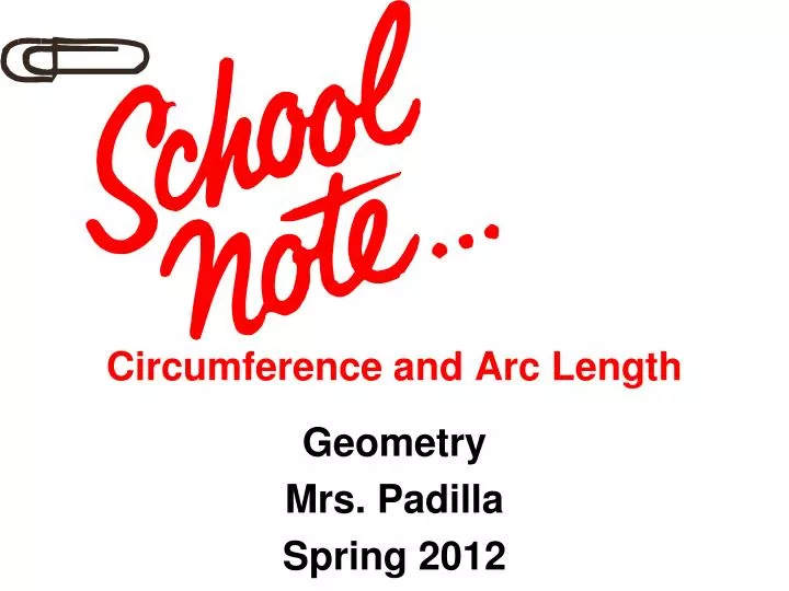 circumference and arc length