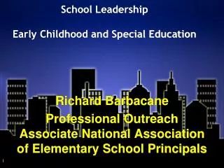 school leadership early childhood and special education