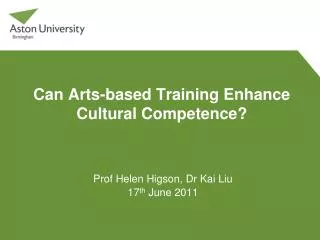 Can Arts-based Training Enhance Cultural Competence?