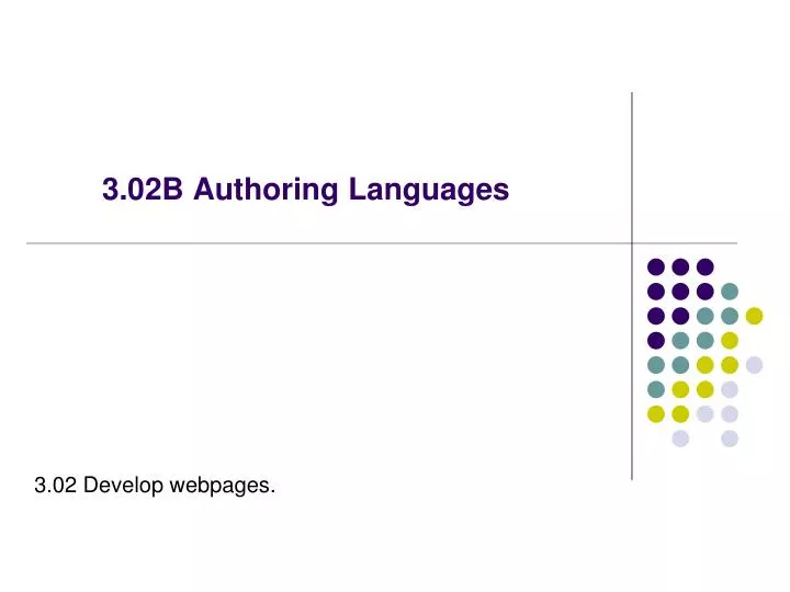3 02b authoring languages