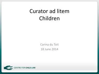 Curator ad litem Children