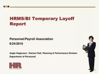 HRMS/BI Temporary Layoff Report