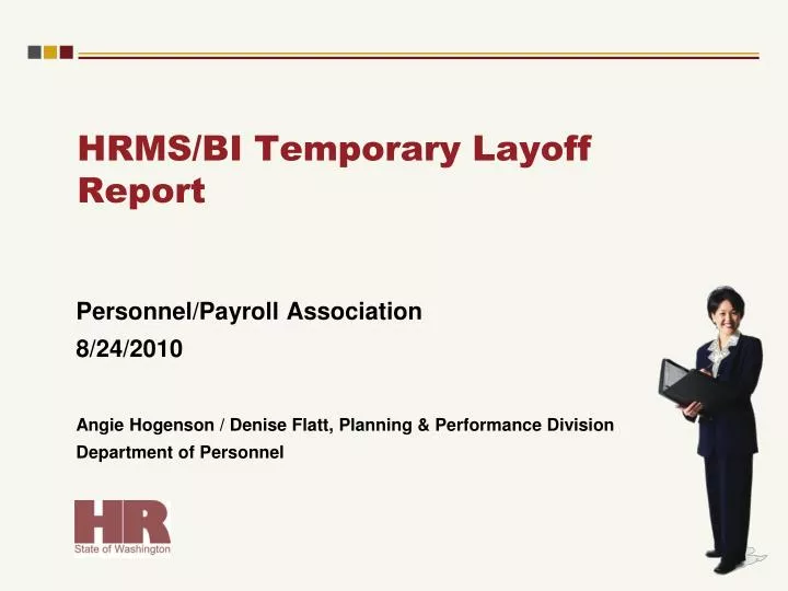 hrms bi temporary layoff report