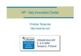 HP - Italy innovation Center
