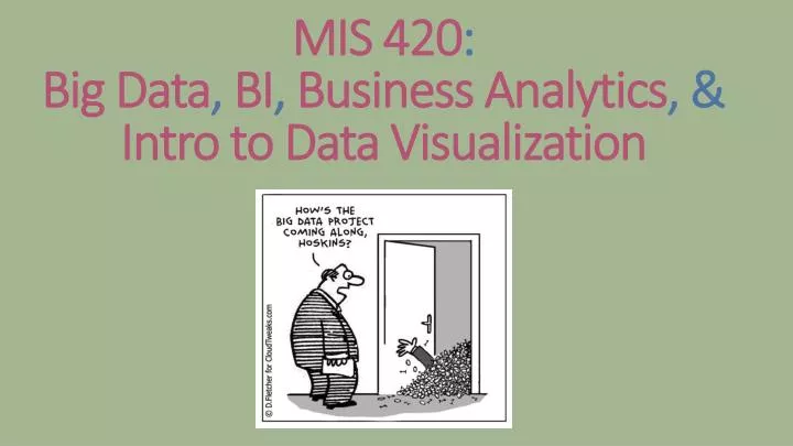 mis 420 big data bi business analytics intro to data visualization