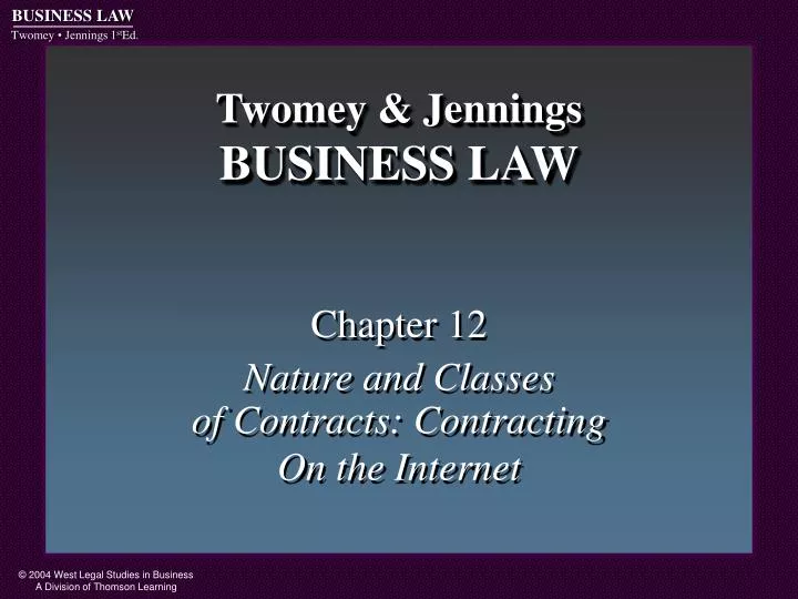 twomey jennings business law